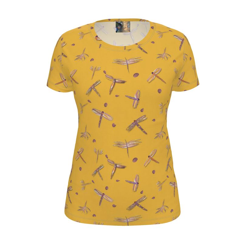 Dames T-shirt Yellow Ocher