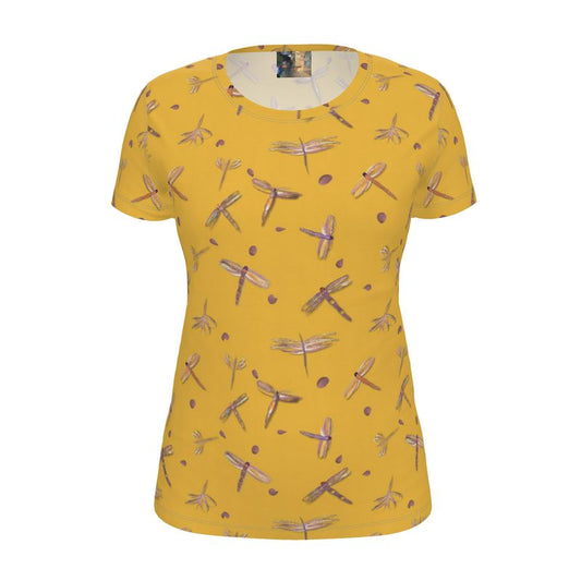 Dames T-shirt Yellow Ocher